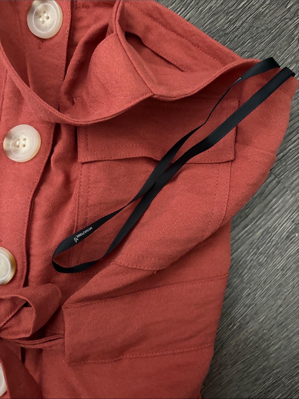 MP|D Rust-Red Romper - Picture 7 of 7